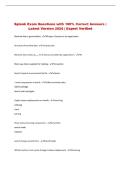 Splunk   Exam &vert; Questions with 100&percnt; Correct Answers &vert; Latest Version 2026 &vert; Expert Verified 