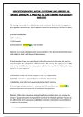GERONTOLOGY HESI &vert; ACTUAL QUESTIONS AND VERIFIED ANSWERS&vert; GRADED A&plus; &vert; PASS FIRST ATTEMPT&vert;BRAND NEW 2026 UPDATE&excl;&excl;&excl;&excl;&excl;&excl;