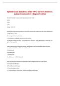 Splunk   Exam &vert; Questions with 100&percnt; Correct Answers &vert; Latest Version 2026 &vert; Expert Verified 