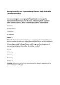 Nursing Leadership and Capstone Comprehensive Study Guide 2026&NewLine;&vert;Chamberlain College