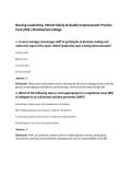 Nursing Leadership&comma; Patient Safety & Quality Improvement Practice&NewLine;Pack 2026 &vert;Chamberlain College