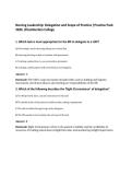 Nursing Leadership&comma; Patient Safety & Quality Improvement Practice&NewLine;Pack 2026 &vert;Chamberlain College