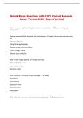 Splunk   Exam &vert; Questions with 100&percnt; Correct Answers &vert; Latest Version 2026 &vert; Expert Verified 
