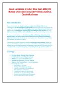Hawaii Landscape Architect State Exam 2026 &vert; 250 &NewLine;Multiple Choice Questions with Verified Answers & &NewLine;Detailed Rationales &NewLine; &NewLine;