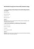 NR 328 Pediatric Nursing Exam 8 Practice 2026 &vert;Chamberlain College