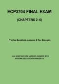 ECP3704 Final Exam Study Guide &lpar;Chapters 2&ndash;6&rpar; &vert; Complete Review &plus; Practice Questions & Answers &lpar;2026&rpar;