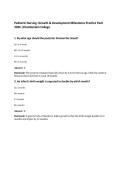 Pediatric Nursing&colon; Growth & Development Milestones Practice Pack&NewLine;2026 &vert;Chamberlain College