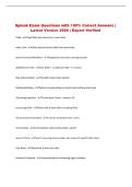 Splunk   Exam &vert; Questions with 100&percnt; Correct Answers &vert; Latest Version 2026 &vert; Expert Verified 