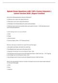 Splunk   Exam &vert; Questions with 100&percnt; Correct Answers &vert; Latest Version 2026 &vert; Expert Verified 