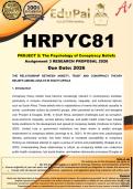 HRPYC81 Project 5 Assignment 3 &lpar;RESEARCH PROPOSAL&rpar; 2026 - DUE  June 2026 - The Psychology of Conspiracy Beliefs 