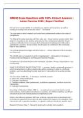 SW650 Exam &vert; Questions with 100&percnt; Correct Answers &vert; Latest Version 2026 &vert; Expert Verified 