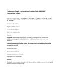 Postpartum Care & Complications Practice Pack 2026&sol;2027&NewLine;Chamberlain College