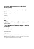 Pharmacology &lpar;NR 293&rpar; Midterm & Final Exam Bundle 2026&NewLine;&vert;Chamberlain College