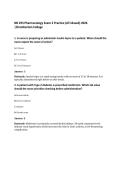 NR 293 Pharmacology Exam 3 Practice &lpar;ATI-Based&rpar; 2026&NewLine;&vert;Chamberlain College