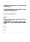 NR 293 Pharmacology Medication Safety & Dosage Calculations 2026&NewLine;&vert;Chamberlain College