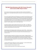 TAX4001 Exam &vert; Questions with 100&percnt; Correct Answers &vert; Latest Version 2026 &vert; Expert Verified 