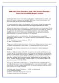 TAX4001 Exam &vert; Questions with 100&percnt; Correct Answers &vert; Latest Version 2026 &vert; Expert Verified 