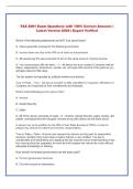 TAX4001 Exam &vert; Questions with 100&percnt; Correct Answers &vert; Latest Version 2026 &vert; Expert Verified 