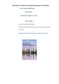 Introduction to Derivatives and Risk Management&comma; 11th Edition Test Bank &ndash; Chance & Brooks