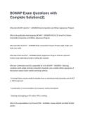 BCMAP Exam Questions with Complete Solutions