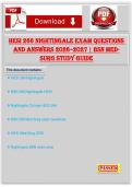 HESI 266 Nightingale Exam Questions and Answers 2026&ndash;2027 &vert; BSN Med-Surg Study Guide