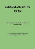 Edexcel A Level Year 1 Pure Maths Exam &vert; Algebra&comma; Calculus & Trigonometry Practice Questions & Solutions &lpar;2026&rpar;