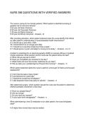 NURS 398 QUESTIONS WITH VERIFIED ANSWERS