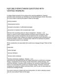NUR 398 DYSRHYTHMIAS QUESTIONS WITH VERIFIED ANSWERS