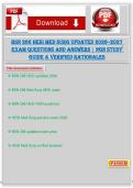 BSN 266 HESI Med Surg Updated 2026&ndash;2027 Exam Questions and Answers &vert; NGN Study Guide & Verified Rationales