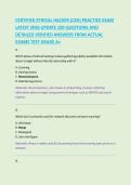 CERTIFIED ETHICAL HACKER &lpar;CEH&rpar; PRACTICE EXAM &NewLine;LATEST 2026 UPDATE 100 QUESTIONS AND &NewLine;DETAILED VERIFIED ANSWERS FROM ACTUAL &NewLine;EXAMS TEST GRADE A&plus;  