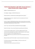 TLETA  Exam &vert; Questions with 100&percnt; Correct Answers &vert; Latest Version 2026 &vert; Expert Verified 