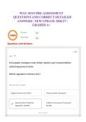 WGU D315 PRE-ASSESSMENT QUESTIONS AND CORRECT DETAILED ANSWERS &vert; NEW UPDATE 2026&sol;27 &vert; GRADED A&plus;