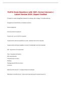TLETA  Exam &vert; Questions with 100&percnt; Correct Answers &vert; Latest Version 2026 &vert; Expert Verified 