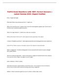TLETA  Exam &vert; Questions with 100&percnt; Correct Answers &vert; Latest Version 2026 &vert; Expert Verified 