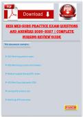 HESI Med-Surg Practice Exam Questions and Answers 2026&ndash;2027 &vert; Complete Nursing Review Guide