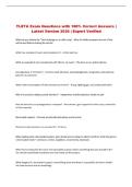 TLETA  Exam &vert; Questions with 100&percnt; Correct Answers &vert; Latest Version 2026 &vert; Expert Verified 