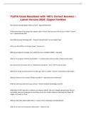 TLETA  Exam &vert; Questions with 100&percnt; Correct Answers &vert; Latest Version 2026 &vert; Expert Verified 