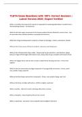 TLETA  Exam &vert; Questions with 100&percnt; Correct Answers &vert; Latest Version 2026 &vert; Expert Verified 