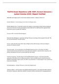 TLETA  Exam &vert; Questions with 100&percnt; Correct Answers &vert; Latest Version 2026 &vert; Expert Verified 