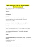 CWB Level 2 NDT Exam Questions and Correct Answers
