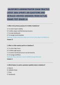SALESFORCE ADMINISTRATOR EXAM PRACTICE &NewLine;LATEST 2026 UPDATE 100 QUESTIONS AND &NewLine;DETAILED VERIFIED ANSWERS FROM ACTUAL &NewLine;EXAMS TEST GRADE A&plus;