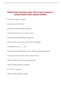 TLETA  Exam &vert; Questions with 100&percnt; Correct Answers &vert; Latest Version 2026 &vert; Expert Verified 