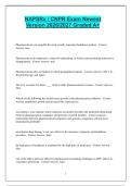 NAPSRx &sol; CNPR Exam Newest Version 2026&sol;2027 Graded A&plus;