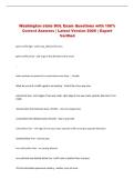 Washington state DOL Exam Questions with 100&percnt; &NewLine;Correct Answers &vert; Latest Version 2026 &vert; Expert &NewLine;Verified 