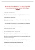 Washington state DOL Exam Questions with 100&percnt; &NewLine;Correct Answers &vert; Latest Version 2026 &vert; Expert &NewLine;Verified 