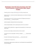 Washington state DOL Exam Questions with 100&percnt; &NewLine;Correct Answers &vert; Latest Version 2026 &vert; Expert &NewLine;Verified 