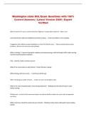 Washington state DOL Exam Questions with 100&percnt; &NewLine;Correct Answers &vert; Latest Version 2026 &vert; Expert &NewLine;Verified 