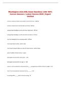 Washington state DOL Exam Questions with 100&percnt; &NewLine;Correct Answers &vert; Latest Version 2026 &vert; Expert &NewLine;Verified 