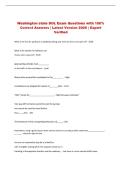 Washington state DOL Exam Questions with 100&percnt; &NewLine;Correct Answers &vert; Latest Version 2026 &vert; Expert &NewLine;Verified 
