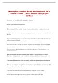 Washington state DOL Exam Questions with 100&percnt; &NewLine;Correct Answers &vert; Latest Version 2026 &vert; Expert &NewLine;Verified 